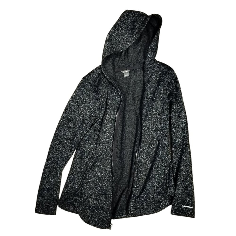 Eddie Bauer Women's Gray fleece Jacket cabincore